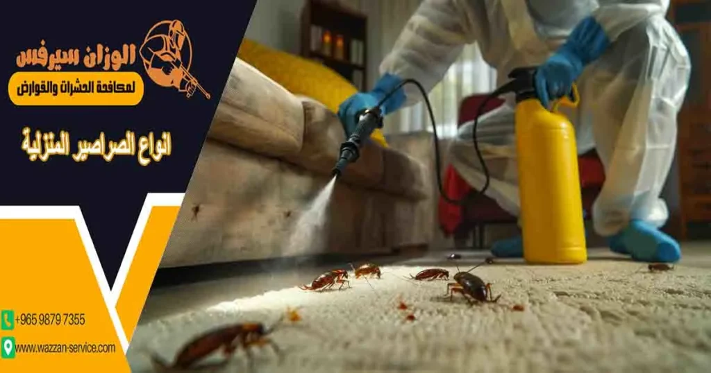 انواع الصراصير المنزلية